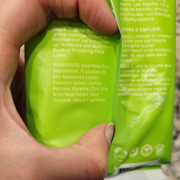 Boo Bamboo SKIN BALANCING BAMBOO MAKEUP REMOVER WIPERS 25x PACK - Picture 6 of 10